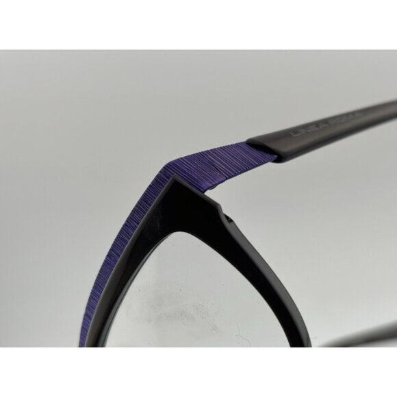 LINEA ROMA - CLASS 353 C.3 51-16-135 Black & Purple Glasses Frames - Picture 3 of 8